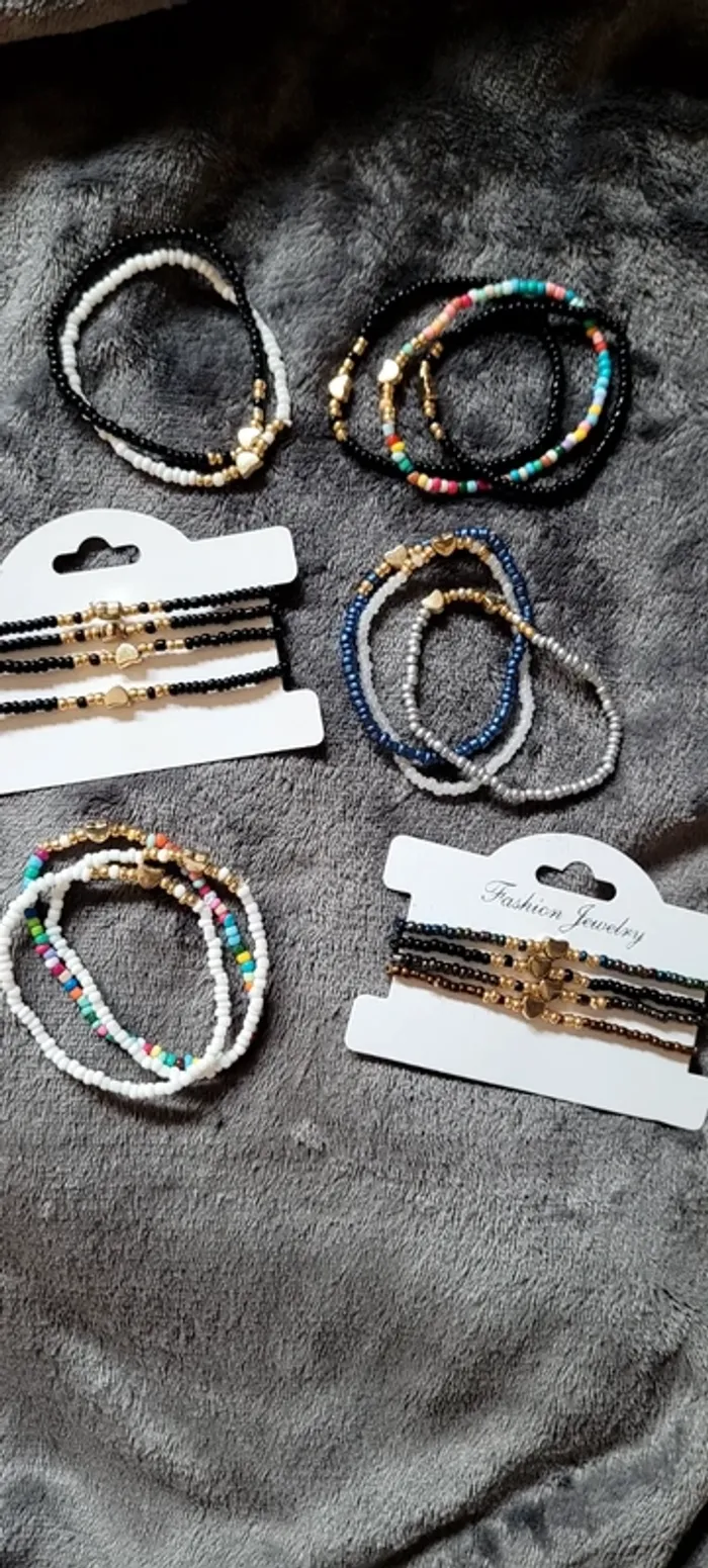 Lot bracelets perles - photo numéro 4