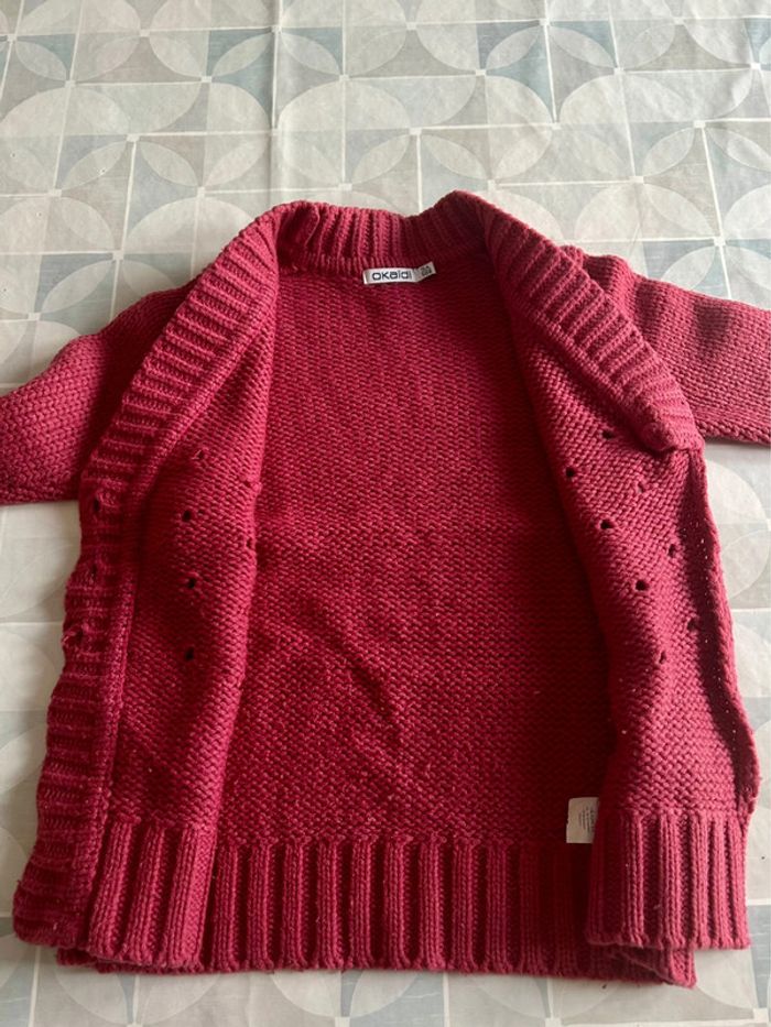 Gilet fille - 5 ans - Okaidi - en très bon état - photo numéro 3