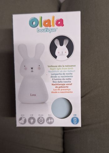 Veilleuse lapin lou usb