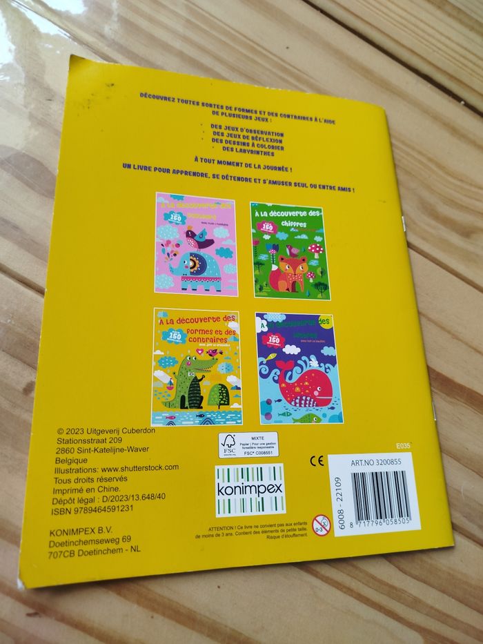 Livre d'activité - photo numéro 2