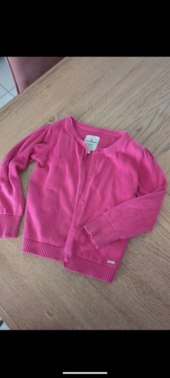 Gilet cardigan rose