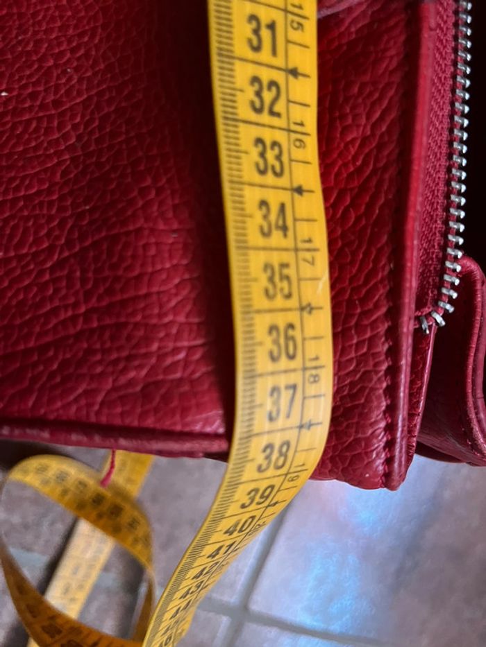 Sac Arthur et Aston en cuir rouge - photo numéro 9