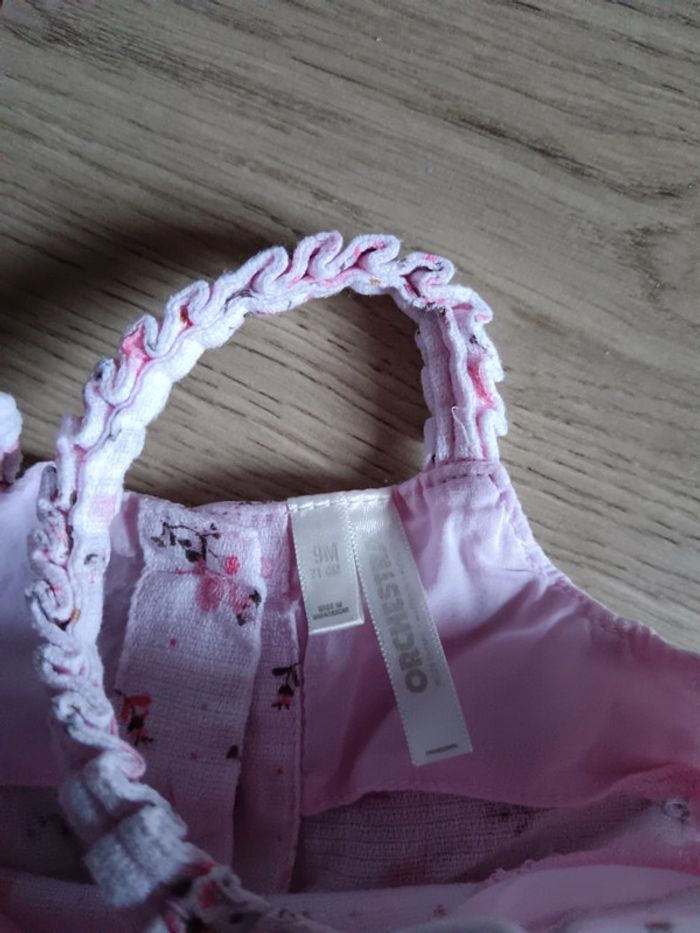 Débardeur rose flamant roses orchestra 9 mois - photo numéro 4