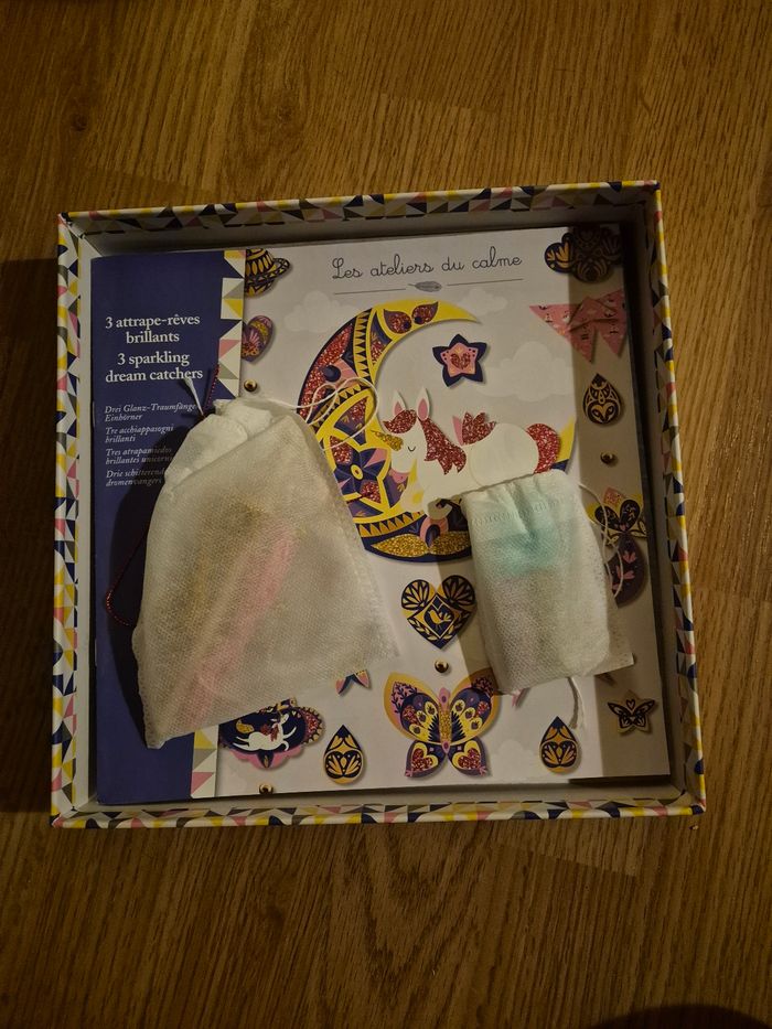 Les ateliers du calme avec 3 attrapes rêves à réaliser NEUF - photo numéro 2