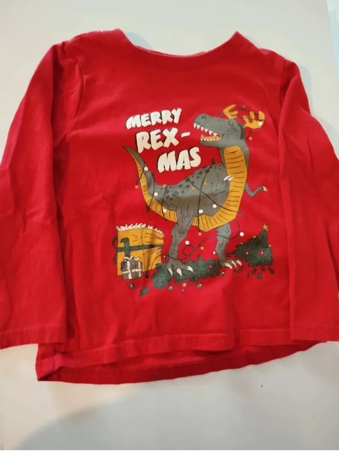 T-shirt manche  longue  dinausore  3 ans