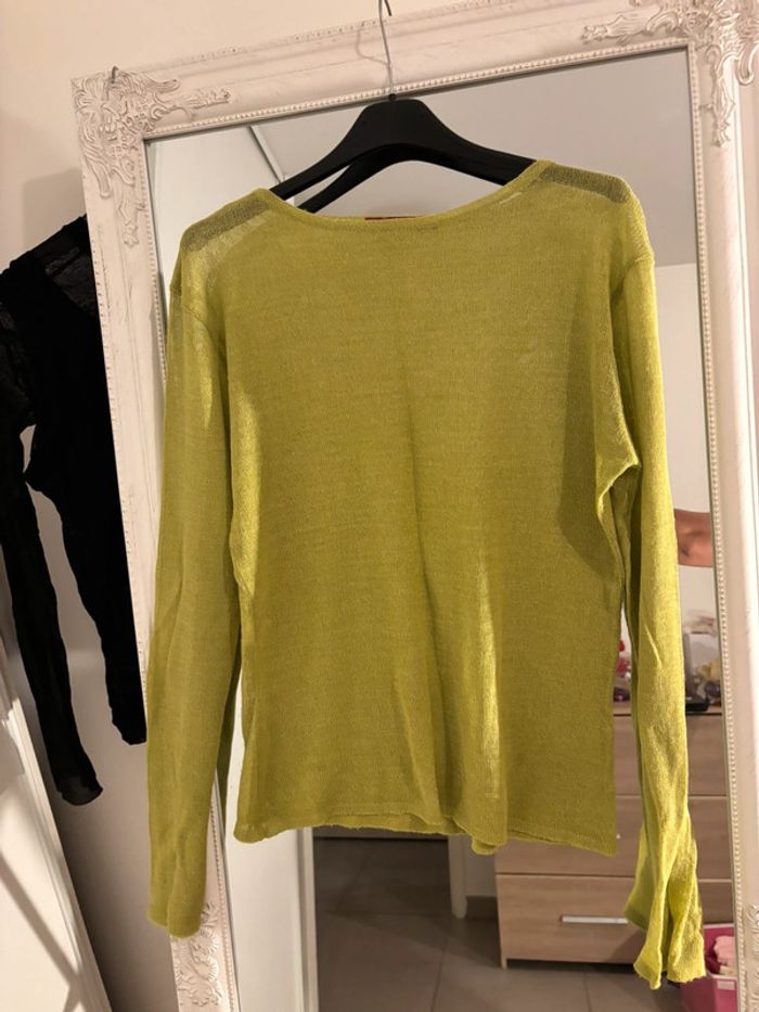 Pull léger vert Lunatisme