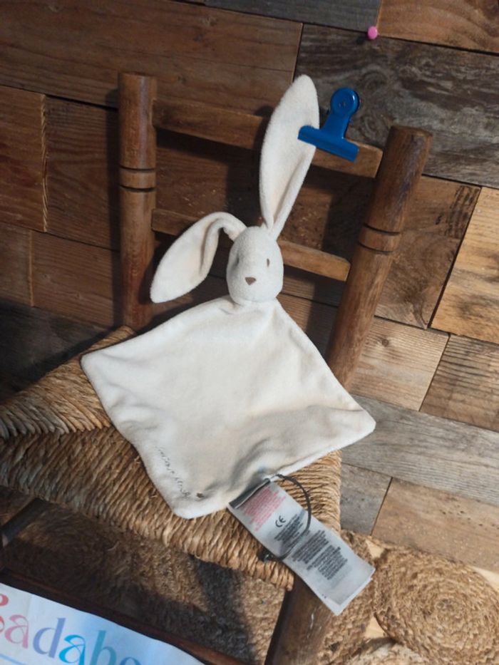 Doudou lapin blanc sergent major tbe - photo numéro 5
