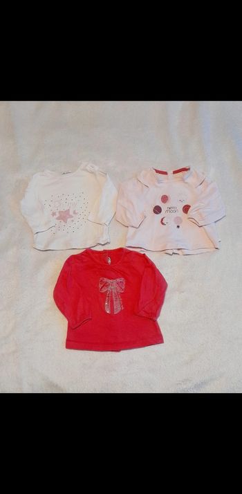 Lot Tee-shirts ML 3mois