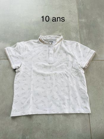 Polo orchestra 10 ans blanc et beige