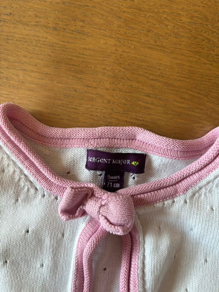 Gilet rose et blanc - photo numéro 3