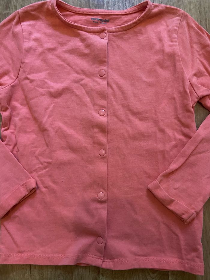 Gilet orange fille 6 ans - photo numéro 3