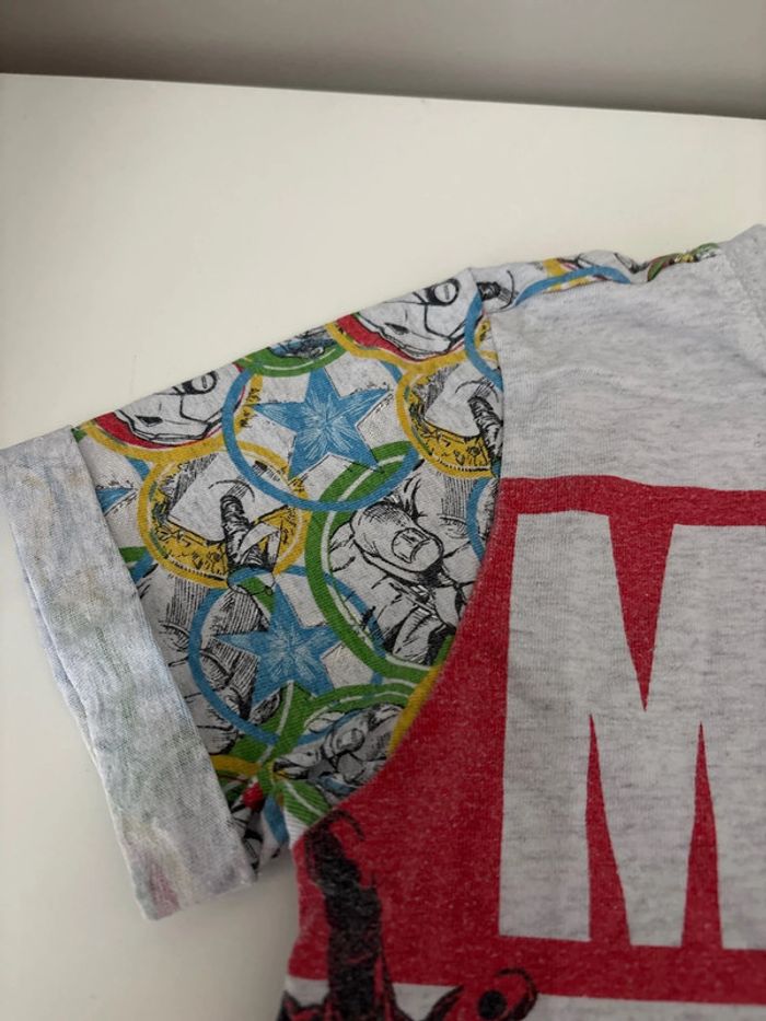T shirt manche courte garçon - Taille 7-8 ans - Marvel - photo numéro 5