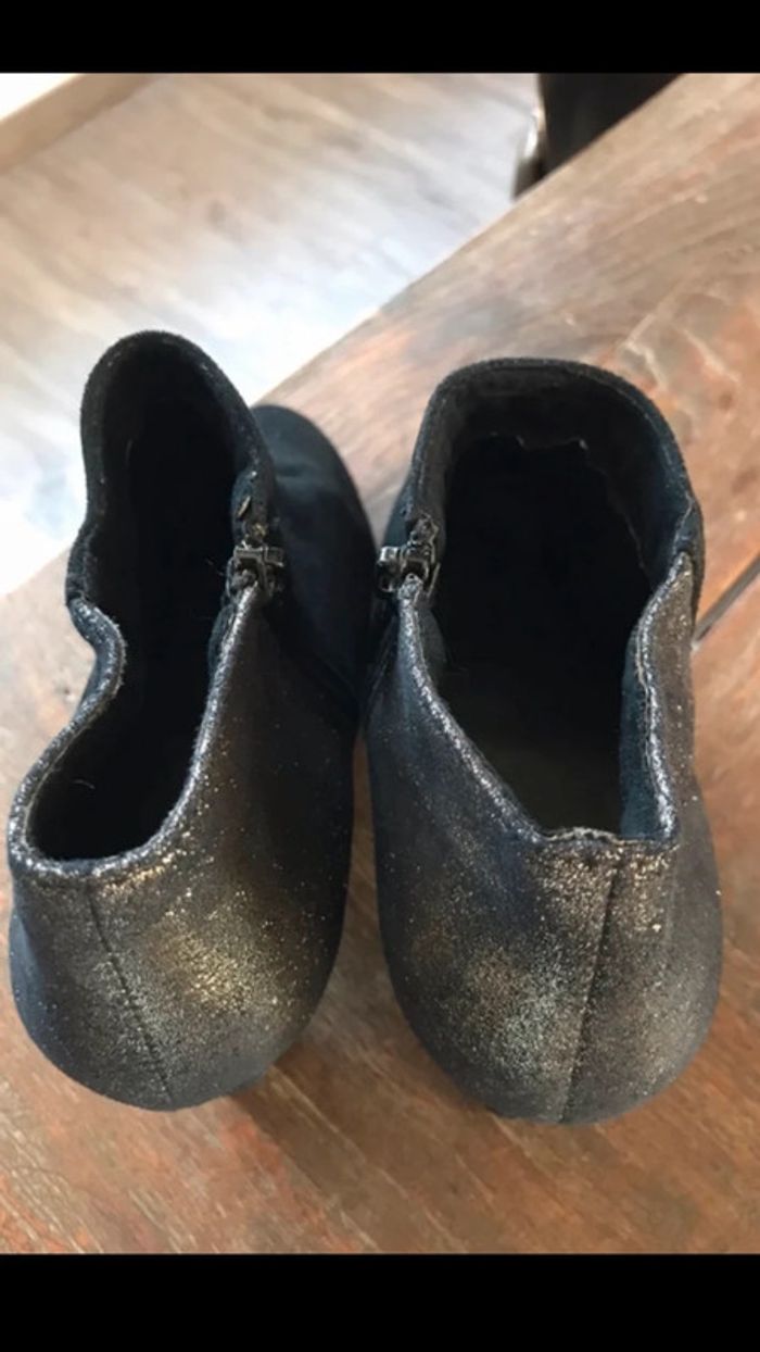 Jolies bottines noires et or , taille 40 - photo numéro 6