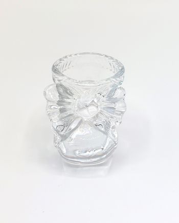 Petit chausson en verre naissance bébé baby shower bibelot décoration vintage collection