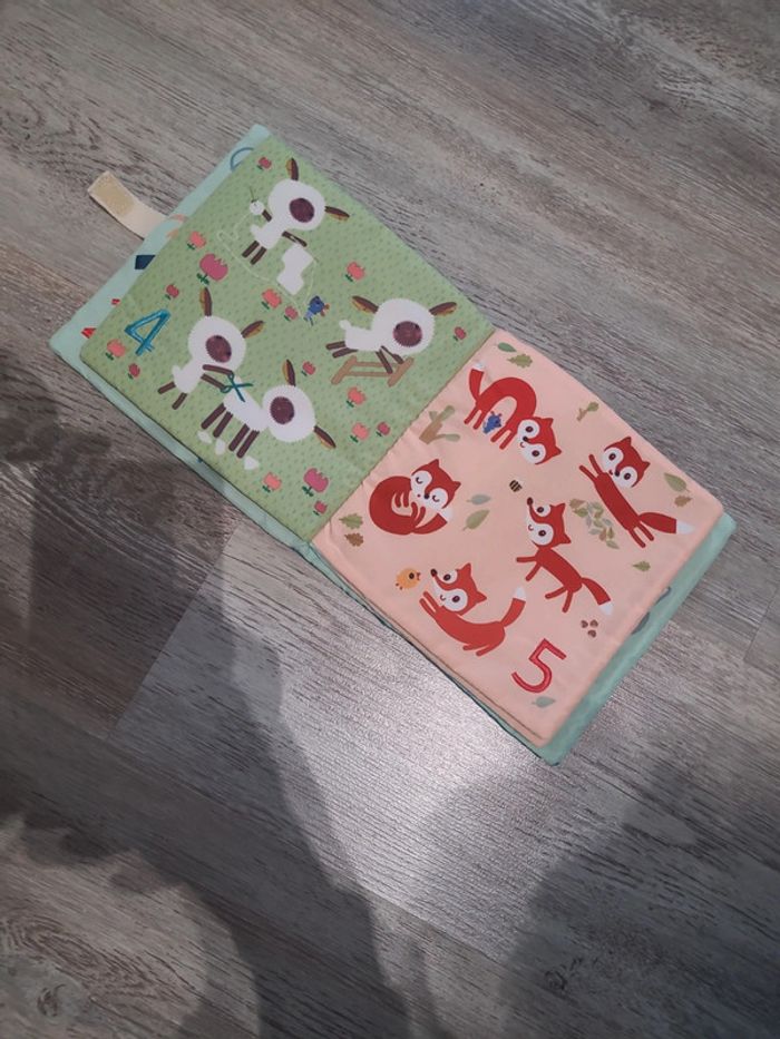Livre tissus Lilliputiens 1 2 3 animaux - photo numéro 4