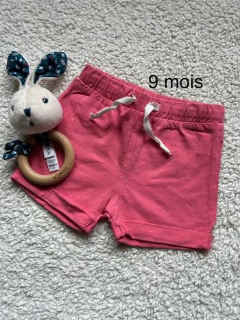 Short fille 9 mois