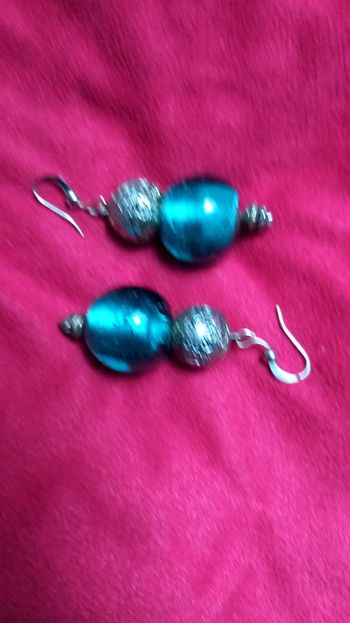 Boucles D'oreilles Venezia Turquoise 5 cm
