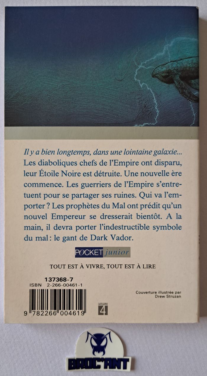 Roman Star Wars Le Gant de Dark Vador Pocket Junior 1994 - photo numéro 2