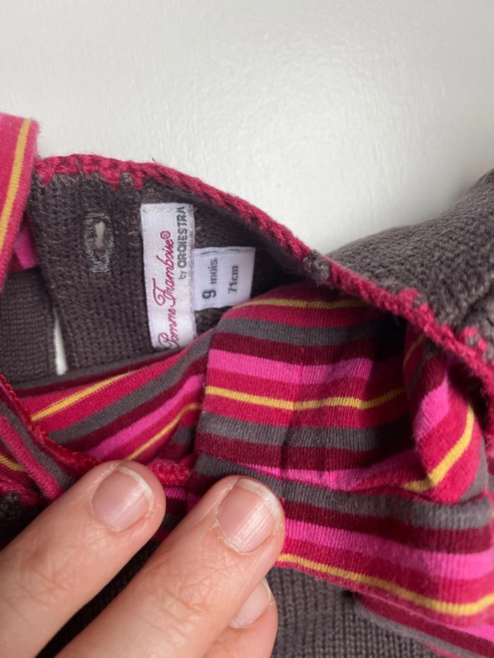 Ensemble robe, sous pull, legging, collant et 2 bonnet - photo numéro 3