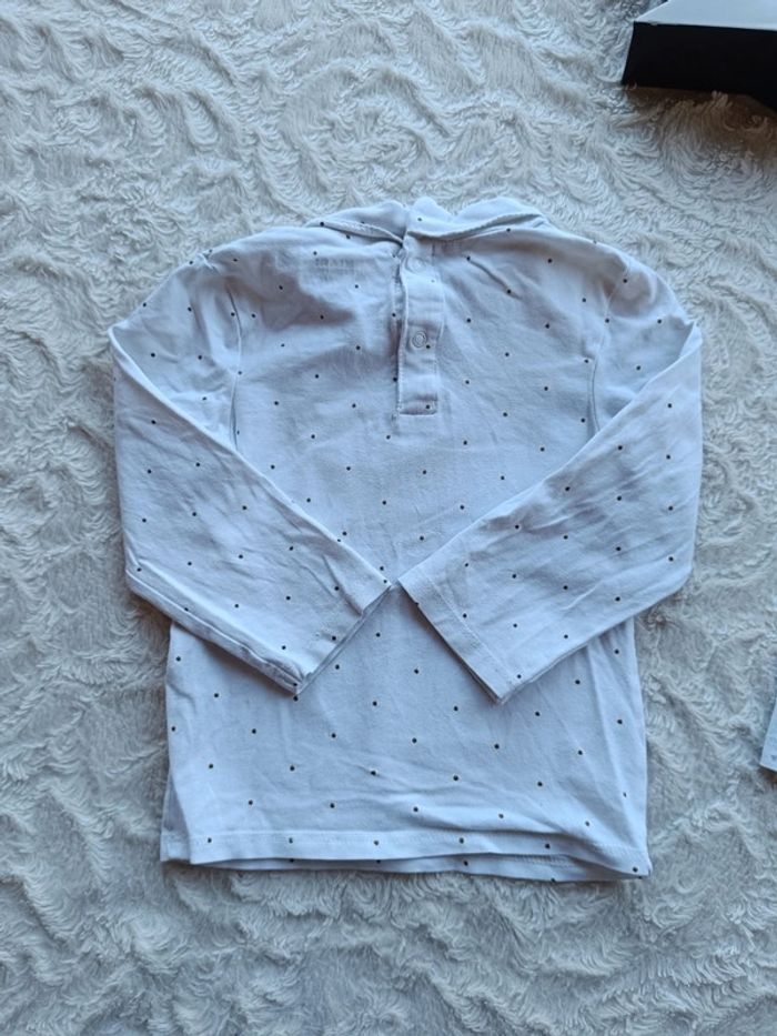 Lot de 2 sous pull col roulé Fille 18 mois cœur pois Kiabi - photo numéro 8