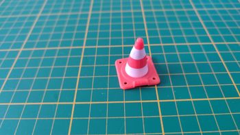 Cône de balisage référence 30210430 pièce détachée Playmobil #D54