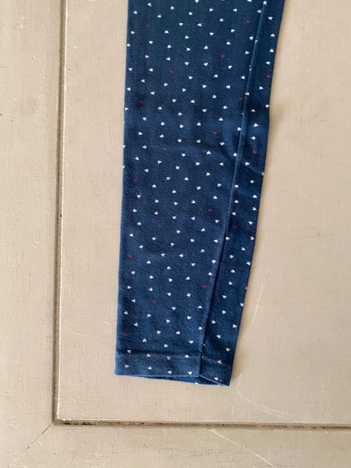 Leggings marine à cœurs Petit Bateau 12 ans - photo numéro 2