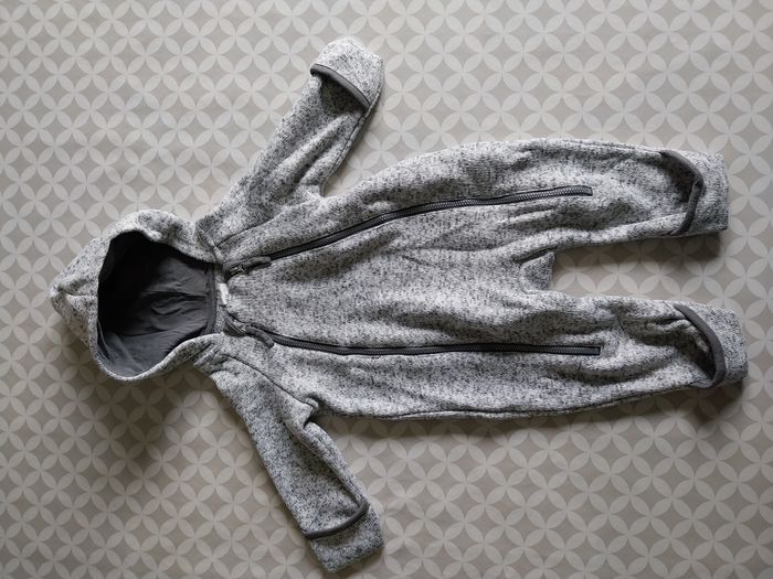 Combinaison Pilote Grise Doublée Polaire H&M - 2/4 mois (62 cm) - État Impeccable