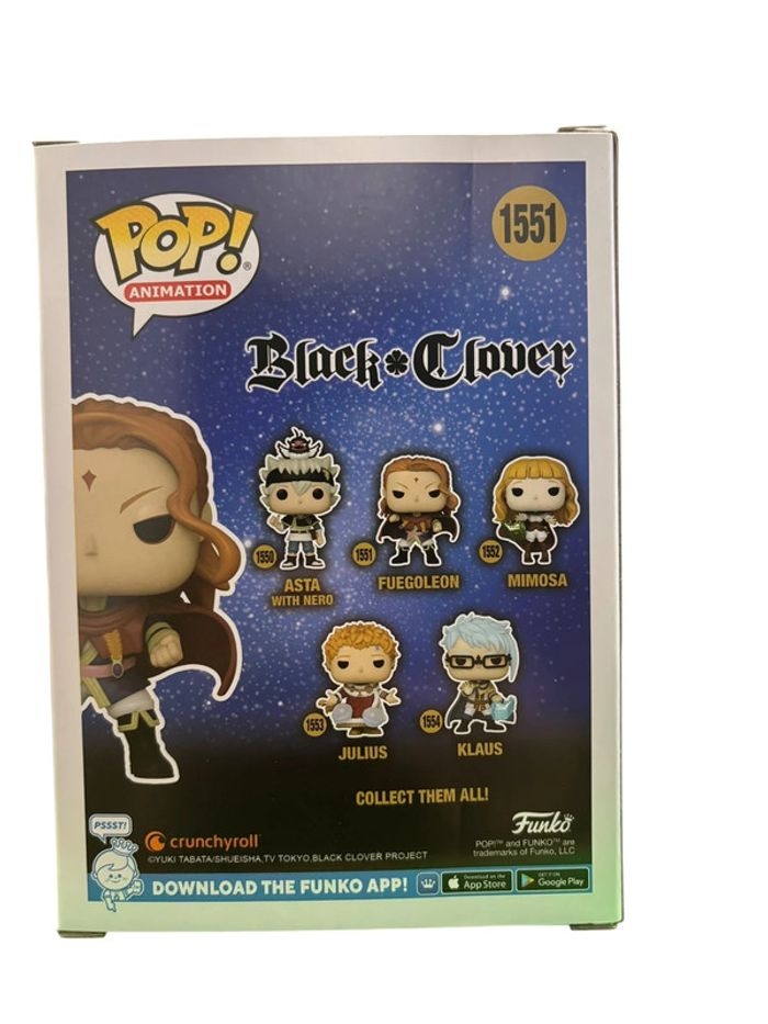 Figurine Funko Pop Black Clover Fuegoleon 1551 neuf - photo numéro 2