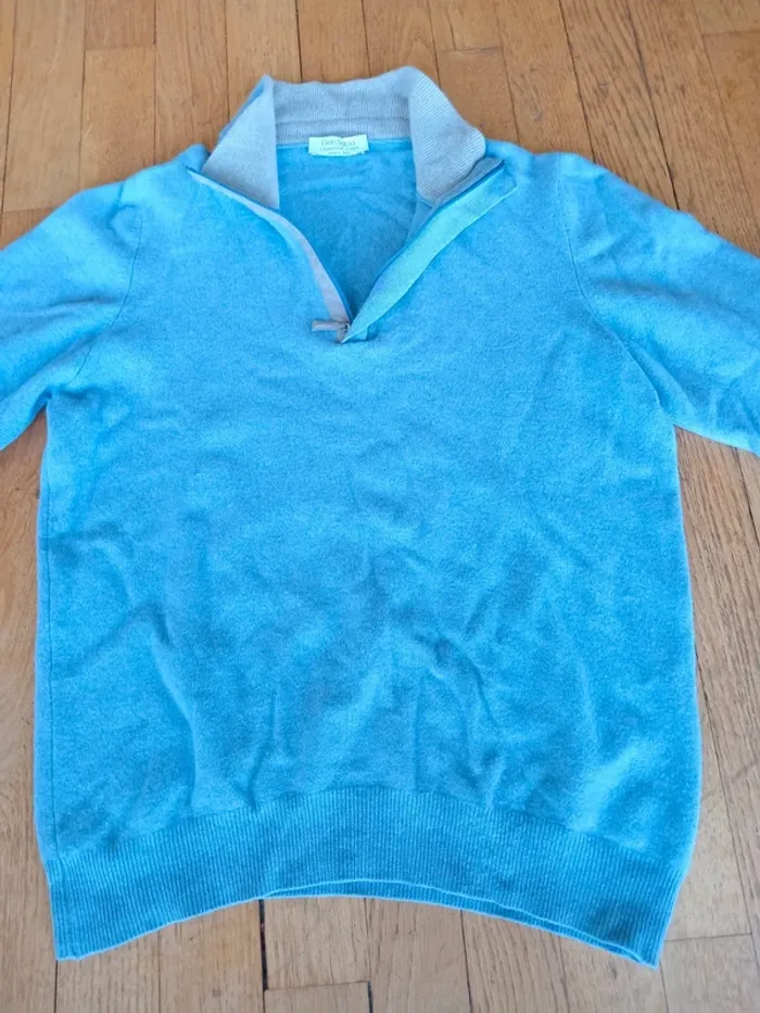 Pull homme laine (80%) et cachemire (10%) taille M , marque Gran Sasso Made in Italy - photo numéro 9