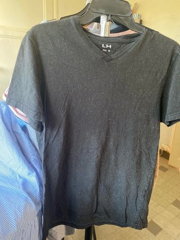 Teeshirt noir & point blanc taille m