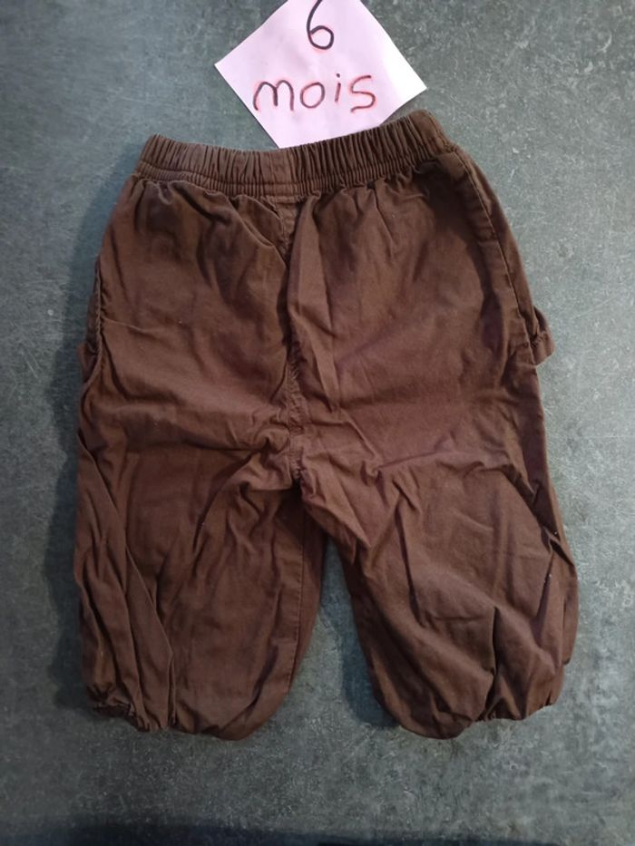 Pantalon large marron 6 mois - photo numéro 4