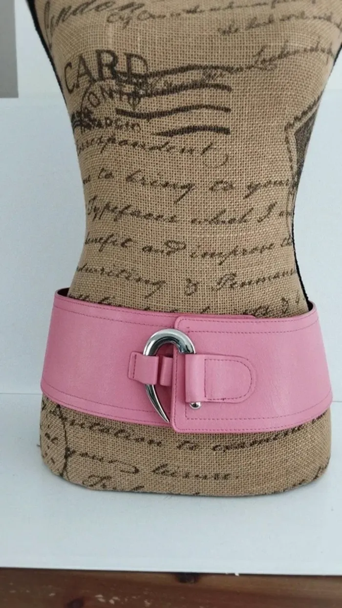 Ceinture large rose crochet 90 cm