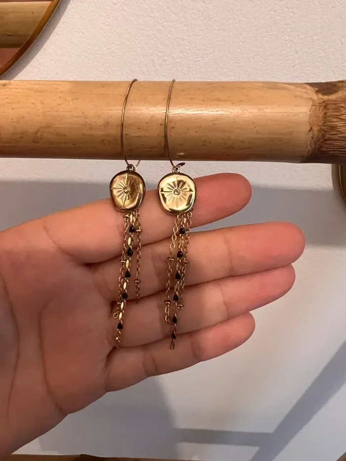 Boucle d’oreille doré - photo numéro 2