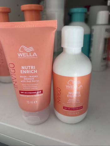 Masque wella et shampoing