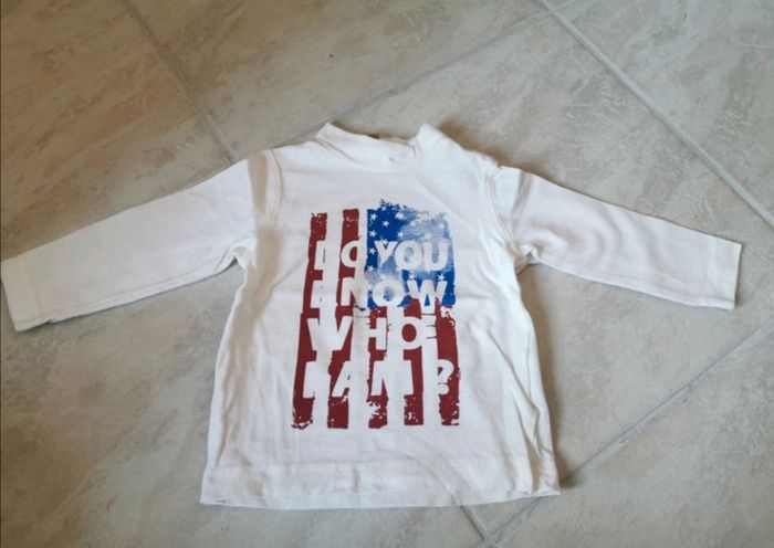 T-shirt à manches longues bébé garçon 6 mois neuf