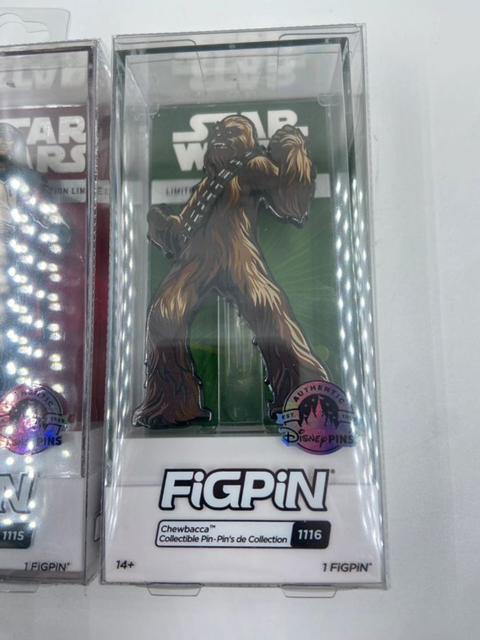 Lot de 2 FiGPiN Star Wars - Chewbacca & Hondo Ohnaka Disney Parks - photo numéro 2