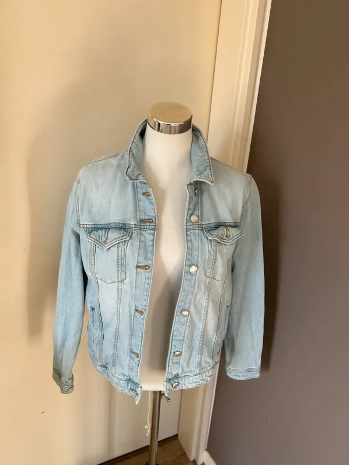 C&A clockHouse, veste en jean bleu, bleu clair femme, taille 42 - photo numéro 7
