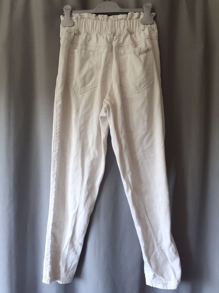 Pantalon blanc en jean - photo numéro 2