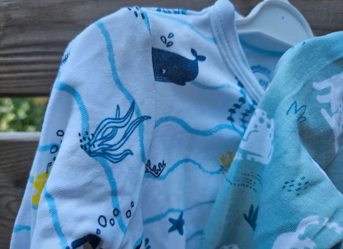 2 pyjamas légers Baby Club, 3 mois - photo numéro 2