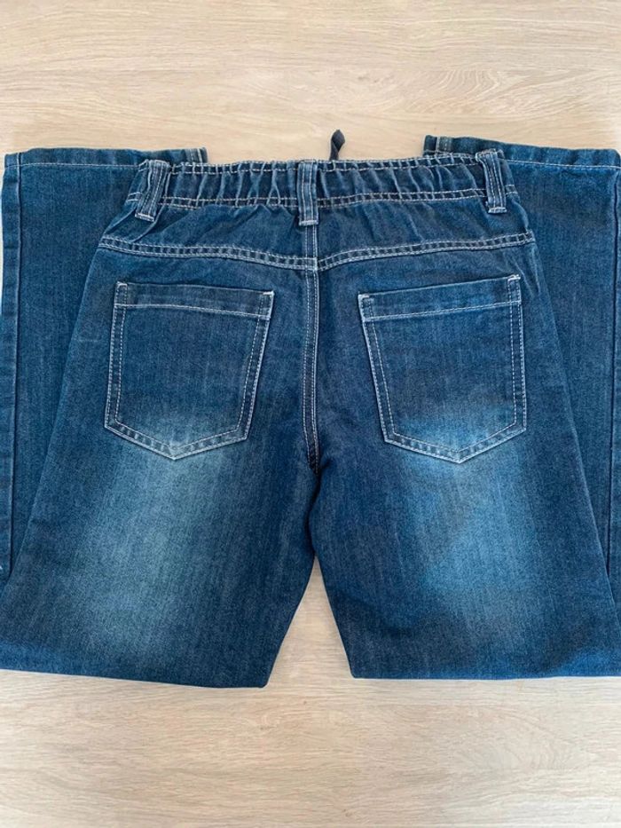 jean droit taille élastique et cordon - photo numéro 2