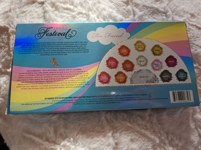Palette life'a festival Too Faced - photo numéro 2