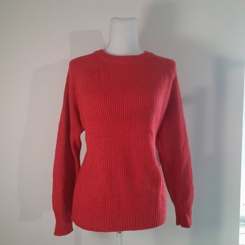 Pull très bon état 38/40 rouge framboise