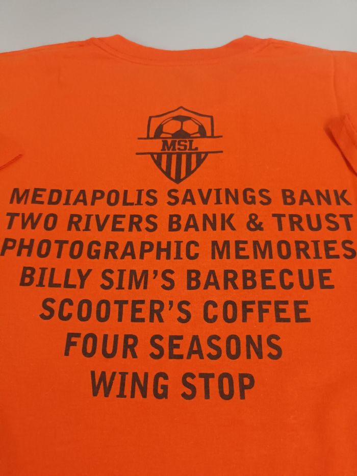 Tee-shirt vintage football américains  Bulldogs mediapolissoccer league - photo numéro 5