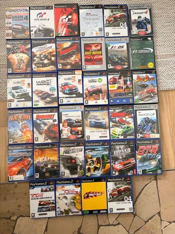 Gros lot jeux ps2 voitures 