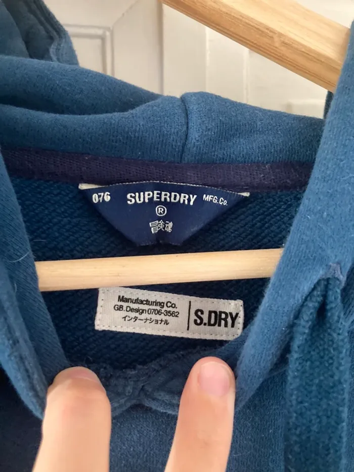 Pull superdry bleu - photo numéro 2