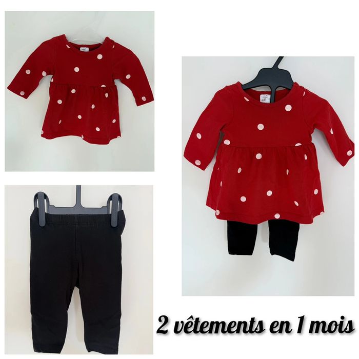 2 vêtements en 1 mois