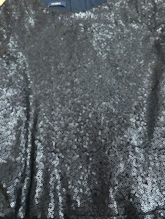 Robe sequins marine okaidi 10 ans - photo numéro 2