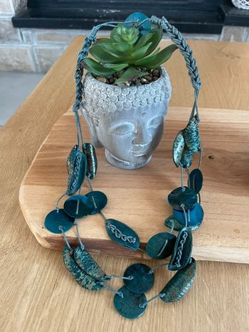 Collier fantaisie turquoise