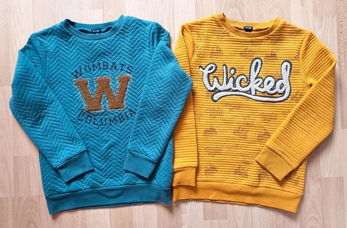 Lot de 2 sweats pulls garçon 8 ans Kiabi - photo numéro 3