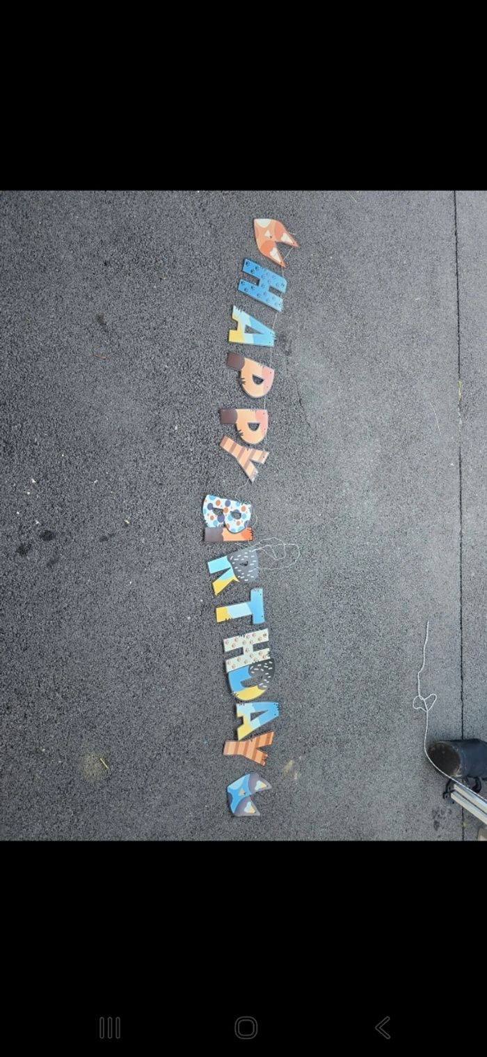 Banderole anniversaire bluey